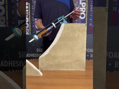 Sigillante siliconico acido da 590 ml per progetti edilizi, non infiammabile e con cedimento ≤1mm