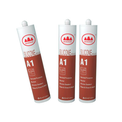 Sigillante siliconico acido da 590 ml per progetti edilizi, non infiammabile e con cedimento ≤1mm