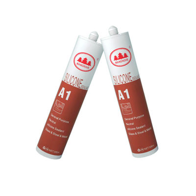 Sigillante acetico di silicone impermeabile a secco rapido Parete di pavimento bianco Esterno