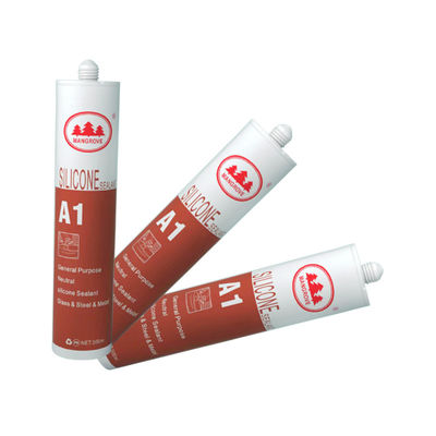 Un buon prezzo. Sigillante siliconico acido nero per uso industriale per finestre e porte, 300ml in linea