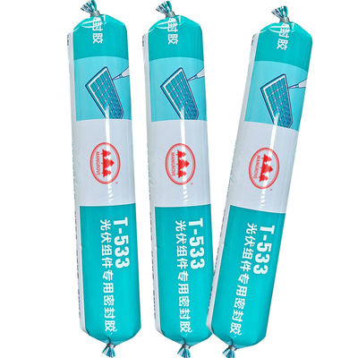 Rtv Metal Silicone Cell Sealant Resistente al calore Nero per pannelli solari Pv Moduli