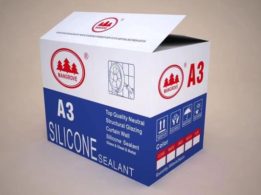 Di colore rosso, sigillante di silicone neutro, ignifugo per giunzioni di costruzione