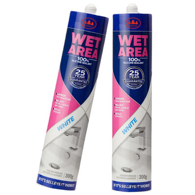 Garanzia di 25 anni 100% Silicone sigillante per zone bagnate Antiumidità Piastrelle da bagno 300g Bianco