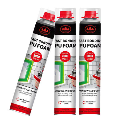 Un buon prezzo. OEM 750ml Wholesale White Polyurethane Mounting Pu Foam Sealant in linea