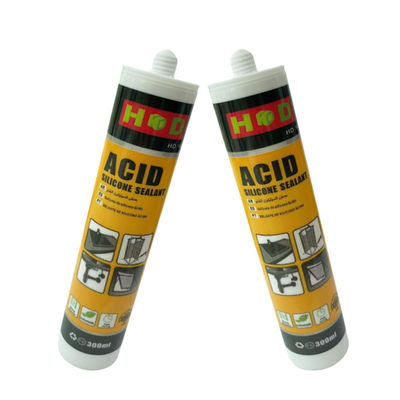 Sigillante siliconico acido trasparente impermeabile a polimerizzazione rapida per finestre, porte e case