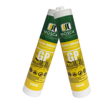 Un buon prezzo. Sigillante siliconico acetico bianco impermeabile da 300 ml per finestre del bagno e della cucina in linea